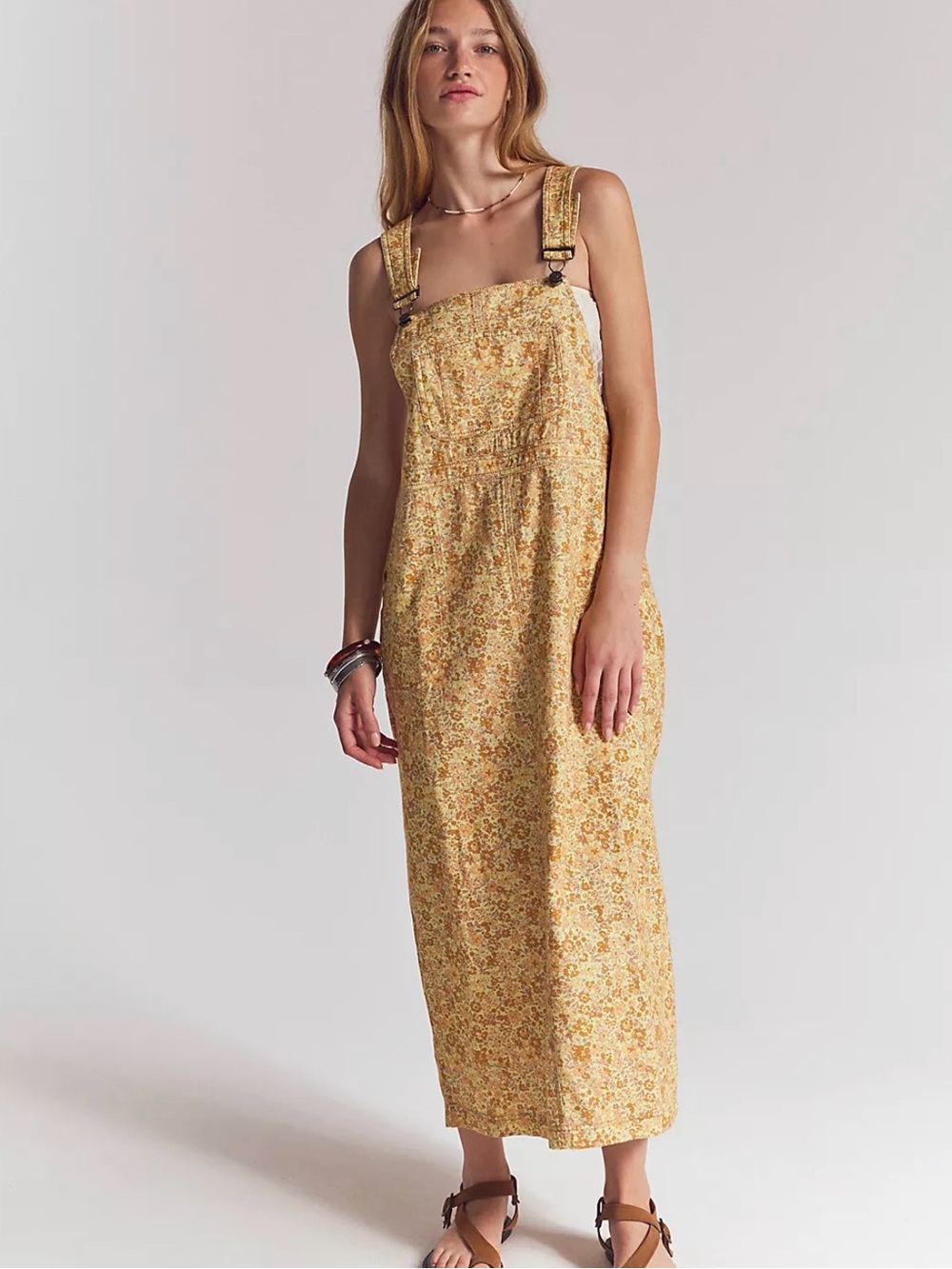 Free People Hanson Apron Midi Dress NWT